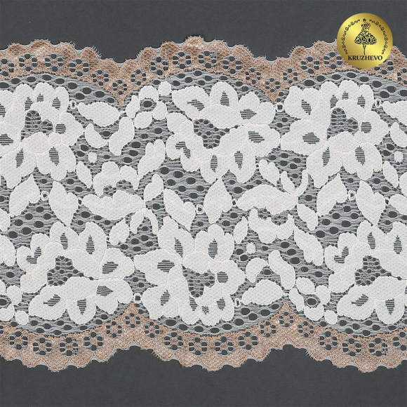 Кружево-стрейч KRUZHEVO арт.TBY.L2202 шир.165мм (под заказ) Кружево-стрейч KRUZHEVO арт.TBY.L2202 шир.165мм (под заказ)