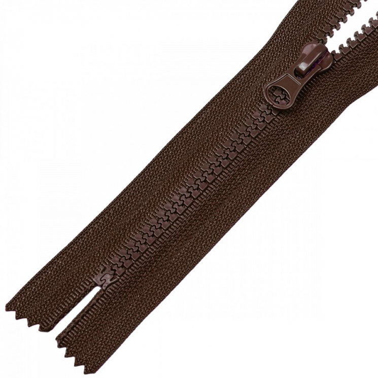 Молния MaxZipper трактор №5 1 замок усил.зв., 18см н/р, цв.F303 коричневый уп.50шт