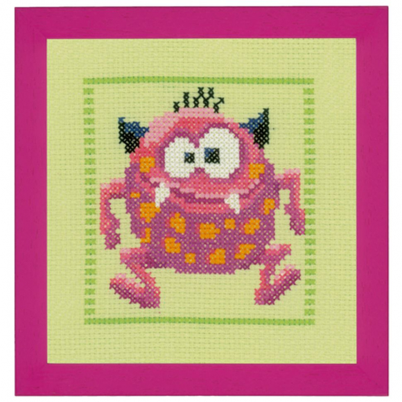 Набор для вышивания VERVACO арт.PN-0150594 Розовый Монстр II 19х20 см Набор для вышивания VERVACO арт.PN-0150594 Розовый Монстр II 19х20 см