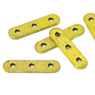 Разделитель прямоугольный МБ.УТ16779 цв.античное золото 24х6х2мм уп.10шт