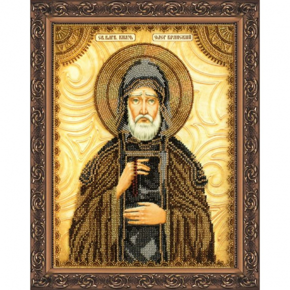 Набор для вышивания бисером АБРИС АРТ арт. AA-018 Св.Олег 23х30 см
