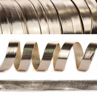 Бейка (иск.кожа) TBY.LBM15.G 15мм цв.золото уп.50м