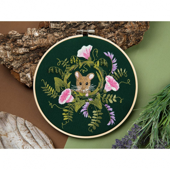 Набор для вышивания PANNA Живая картина арт. JK-2232 Мышонок в горошке 18x18 см Набор для вышивания PANNA Живая картина арт. JK-2232 Мышонок в горошке 18x18 см