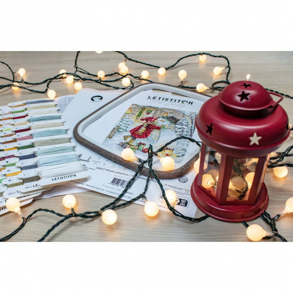 Набор для вышивания LETI арт. L8057 Зимние игры 26х32 см