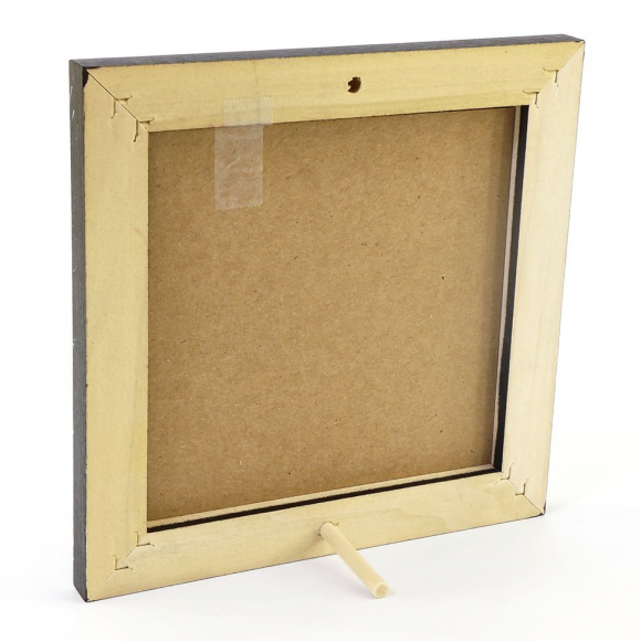 70264_Рамка деревянная цвет черный матовый с ручной росписью