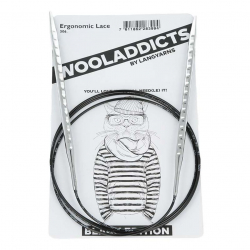 168240_Спицы круговые супергладкие WOOLADDICTS Ergonomic Lace №2,5, 80 см