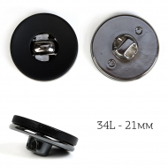 Пуговицы пластик TBY.J.8937A цв.01 черный 34L-21,6мм, на ножке, 36шт Пуговицы пластик TBY.J.8937A цв.01 черный 34L-21,6мм, на ножке, 36шт