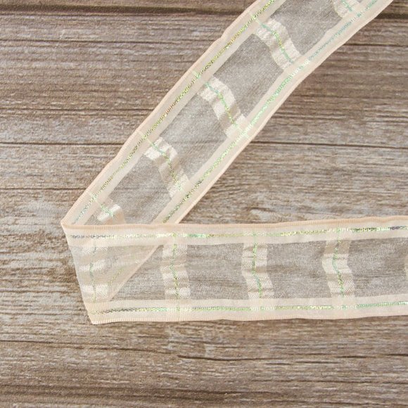 Лента органза "с памятью" SAFISA, 38 мм, 15 м цвет 83, чайная роза Лента органза "с памятью" SAFISA, 38 мм, 15 м цвет 83, чайная роза