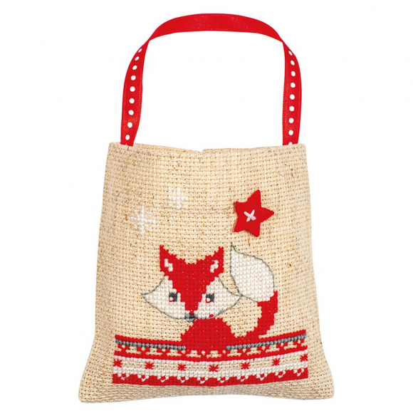 182129_Набор для вышивания мешочка "Рождественские зверушки"