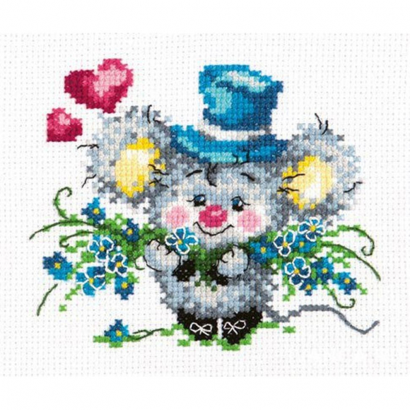 Набор для вышивания ЧУДЕСНАЯ ИГЛА арт.18-60 Предлагаю руку и сердце 12х10 см