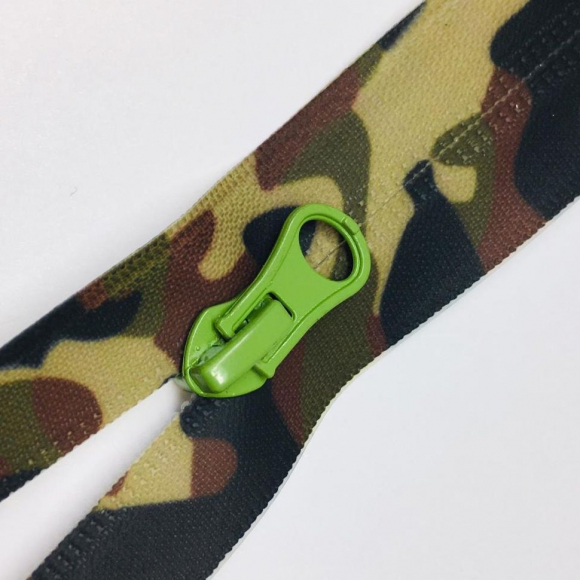 Молния спираль №7 разъем 75см водостойкая хаки