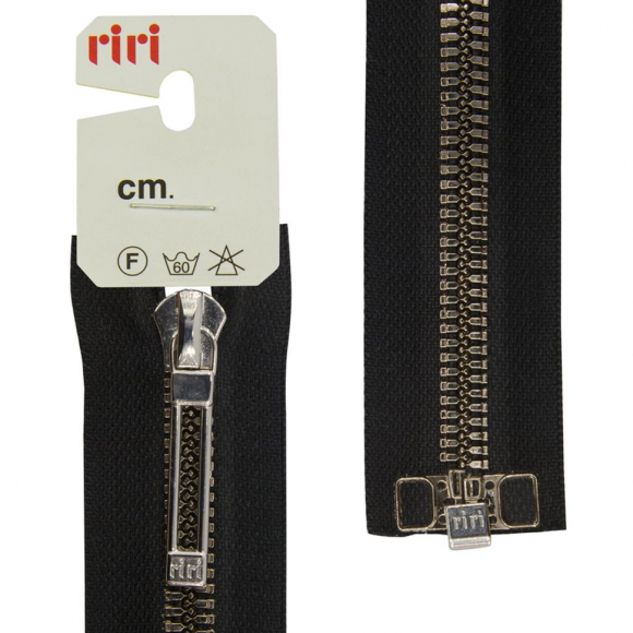 31323_Молния металл, Ni, слайдер STAB, разъёмная 1 замок, 6 мм, 70 см, цвет 2110, черный