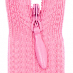 Молния потайная нераз 35см S-515 розовый яркий SBS уп.100шт