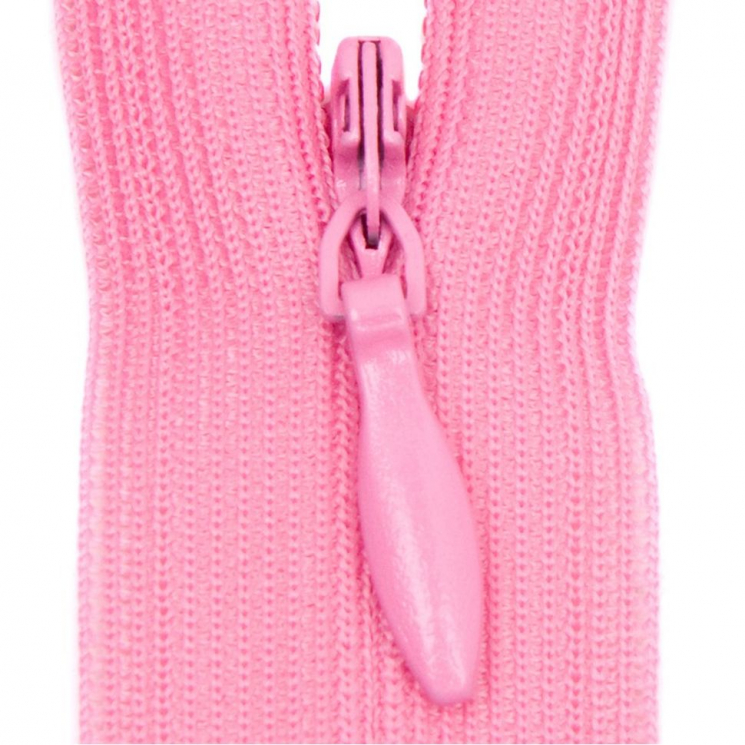 Молния потайная нераз 35см S-515 розовый яркий SBS уп.100шт