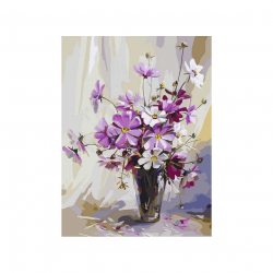 Картины по номерам Белоснежка арт.БЛ.037-AS Космея 30х40 см