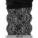 Кружево-стрейч с ресничками KRUZHEVO арт.TBY.3177 шир.180мм цв.02 черный уп.2,7м