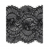 Кружево-стрейч с ресничками KRUZHEVO арт.TBY.3177 шир.180мм цв.02 черный уп.2,7м