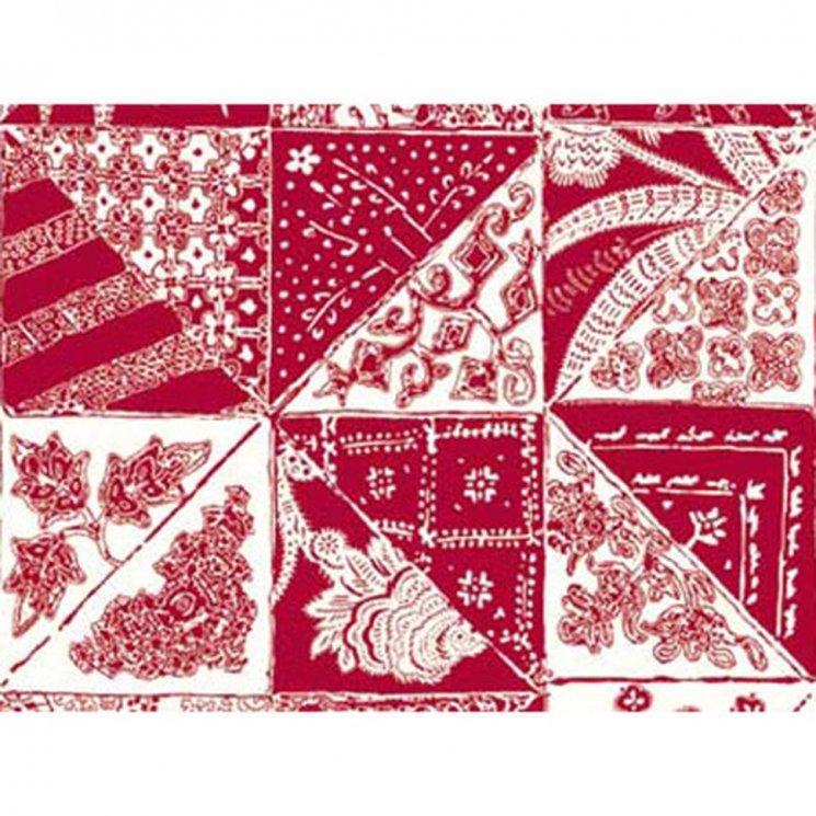 Ткань для пэчворка PEPPY Bombay Panel 4503 146 г/м? 100% хлопок цв.25140 RED1 уп.60х110 см