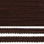 Тесьма TBY Шанель плетеная шир.12мм 0384-0016 цв.030 коричневый уп.18,28м