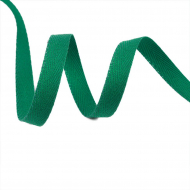 Тесьма киперная 10 мм хлопок 1,8г/см арт.08с-3495 цв.зеленый 009 уп.50м