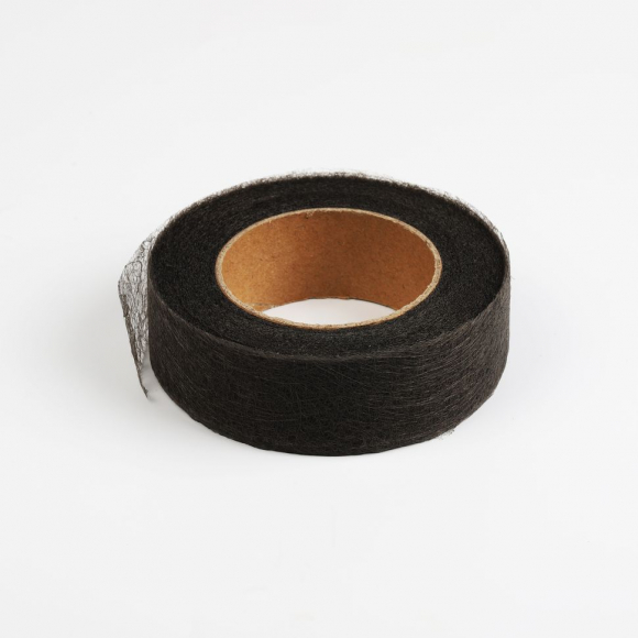 Паутинка Idealtex 25мм цв.черный 23 г/м? рул.25м