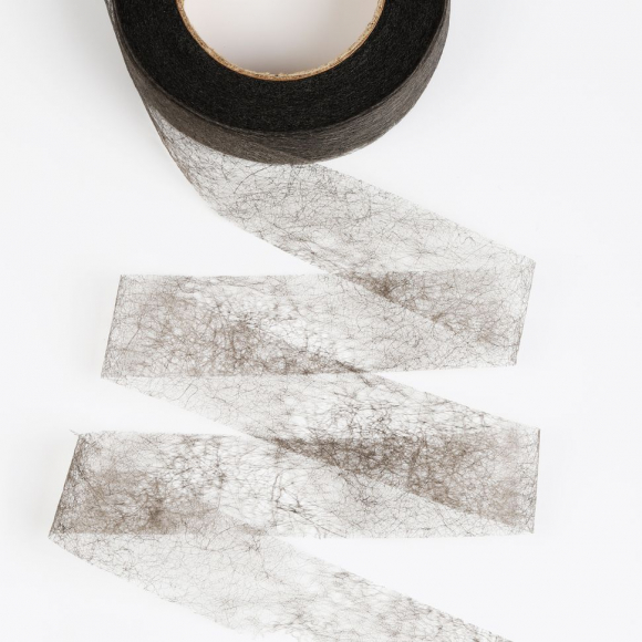 Паутинка Idealtex 25мм цв.черный 23 г/м? рул.25м