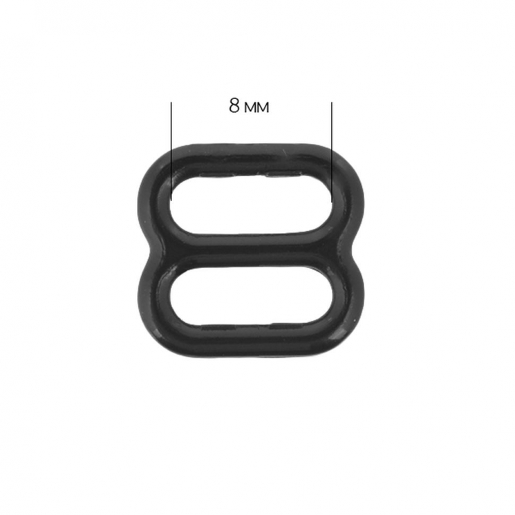 Пряжка регулятор для бюстгальтера пластик ARTA.F.SF-0A-1 08мм цв.170 черный, уп.50шт