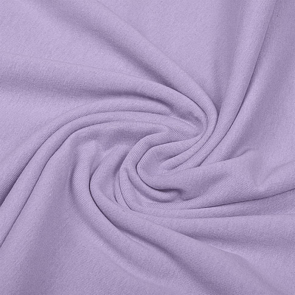 Ткань трикотаж Кулирка хлопок 145г опененд 100+100см лаванда 17-3725 уп.6м Ткань трикотаж Кулирка хлопок 145г опененд 100+100см лаванда 17-3725 уп.6м