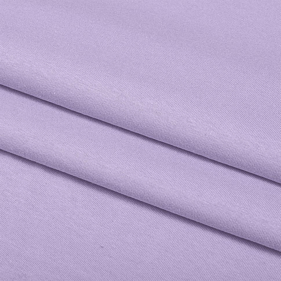 Ткань трикотаж Кулирка хлопок 145г опененд 100+100см лаванда 17-3725 уп.6м Ткань трикотаж Кулирка хлопок 145г опененд 100+100см лаванда 17-3725 уп.6м