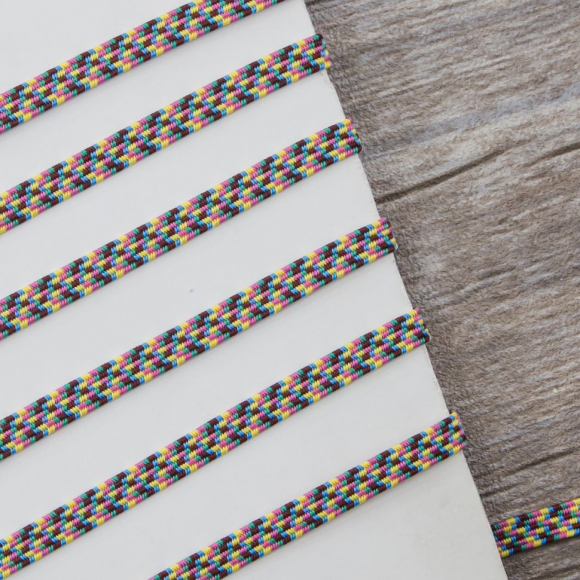 74551_Резинка продежка мультиколор, 5,8 мм, цвет бордо