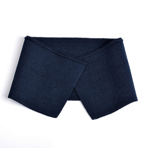 Воротник для поло, х/б 100% Россия DTP-1040 цв.т.синий разм.10х40 см (±1) уп.10шт