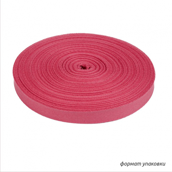 Тесьма киперная 17 мм хлопок 1,8г/см арт.12.2С-256К.17.265 цв.ярк.розовый уп.50м