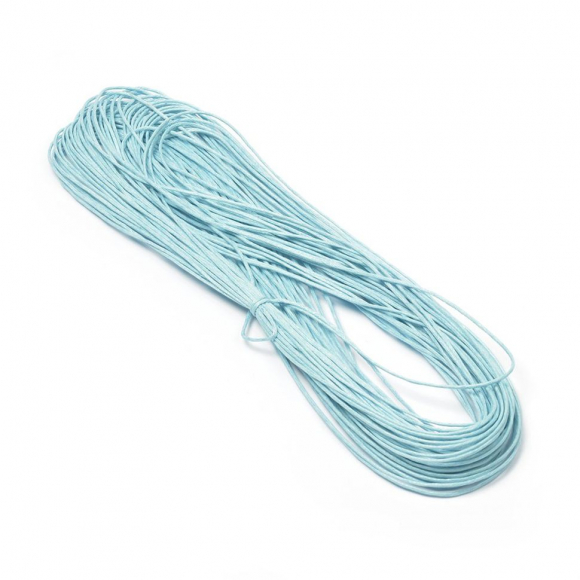 Шнур вощеный 1,2мм арт.198 (С198) цв.голубой уп.20м