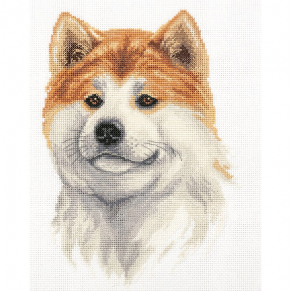 Набор для вышивания PANNA арт. J-7052 Акита-ину 18,5х25 см