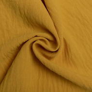 Ткань Лен Манго 110 г кв.м 100% полиэстер шир.148 см арт.Р.34097.10 цв.10 горчичный уп.30м