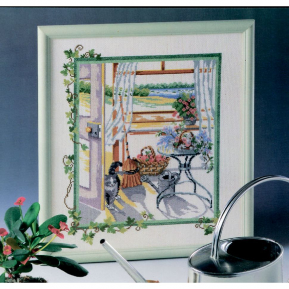 Набор для вышивания OEHLENSCHLAGER арт.42608 Кот в гостиной 33х37 см Набор для вышивания OEHLENSCHLAGER арт.42608 Кот в гостиной 33х37 см