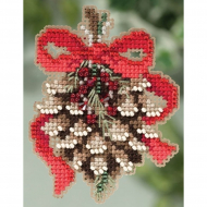 Набор для вышивания MILL HILL Сосновая шишка 6х7 см