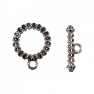 Замок Тогл MAGIC 4 HOBBY для бус арт.MH.111918-2 цв. серебро 15 мм уп.20шт Замок Тогл MAGIC 4 HOBBY для бус арт.MH.111918-2 цв. серебро 15 мм уп.20шт