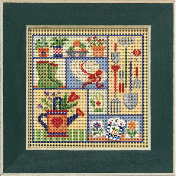 Набор для вышивания бисером MILL HILL Садовый инвентарь 13,33х13,33 см Набор для вышивания бисером MILL HILL Садовый инвентарь 13,33х13,33 см