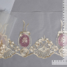 Кружево на сетке арт.TBY.HTEX.12 шир.185мм цв.4 молочный/сиреневый уп.27,4м