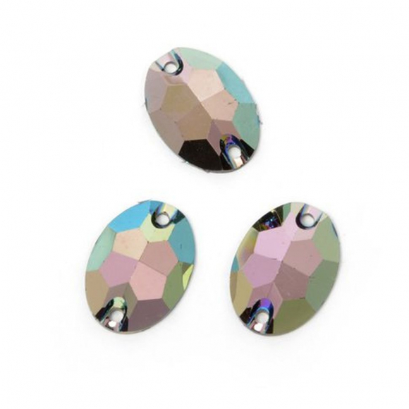 Стразы пришивные акриловые (Resin) Tesoro Crystal арт.TS.ED5.2.05 цв.5 11х16 мм уп.10шт