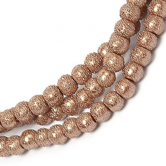 Бусины стеклянные TESОRO  арт.TS-GB30  цв.25 кофейный ?6 мм, in ?1 мм 82см (154 ±3 бусины)