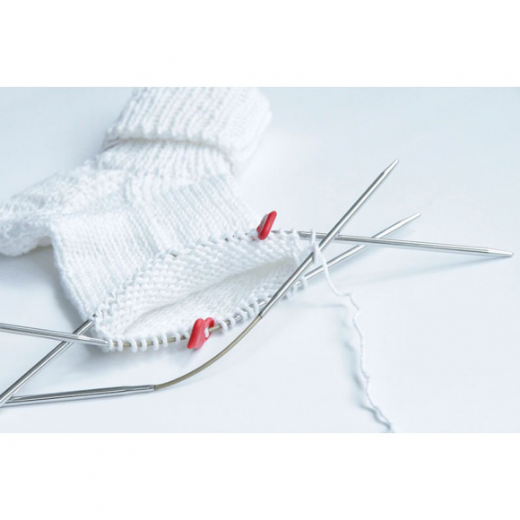 118062_Спицы чулочные гибкие, супергладкие, addiCraSyTrio SHORT №2, 21 см