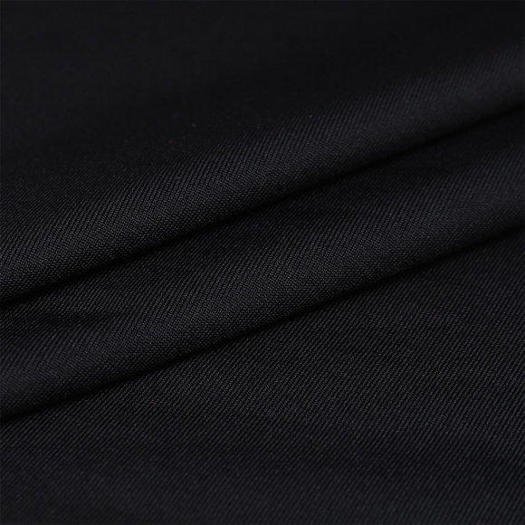 Ткань трикот. Термобифлекс арт.OD-280-1 280г/м? 80% полиэстр 20% спандекс шир.152см цв.черный рул.40-70 м