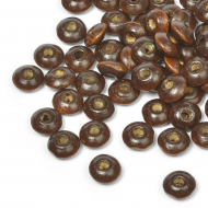 Бусины деревянные MAGIC HOBBY арт.MG-B 478 цв.1 т.коричневый уп.40г 4х8мм, in ?2 мм 250±3 шт.