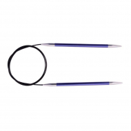 47158 Knit Pro Спицы круговые для вязания Zing 3,75мм/100см, алюминий