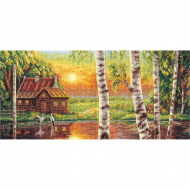 Набор для вышивания PANNA арт. PS-1226 Журавли на закате 38,5х18 см