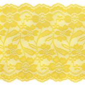 Кружево-стрейч арт.TBY RY08 шир.180мм цв.желтый уп.18,3м