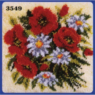 Набор для вышивания VERVACO арт.PN-0014142 Маки и ромашки 40х40 см