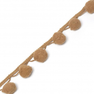 Бахрома с помпонами арт.0384-0465 цв.6458 кэмел ш.38мм уп.10м Бахрома с помпонами арт.0384-0465 цв.6458 кэмел ш.38мм уп.10м